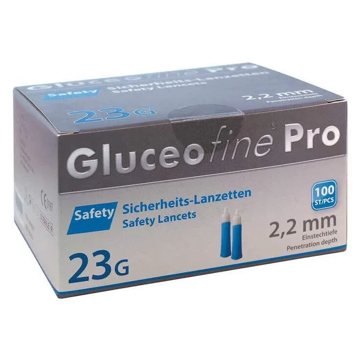 Lancete de siguranță Gluceofine® Pro Safety 23 G 2,2 mm, 100 de lancete — preț și oferte