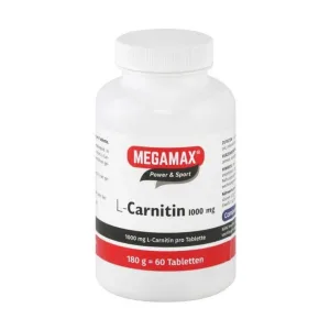 L-carnitină 1000 mg, comprimate Megamax, 60 de comprimate