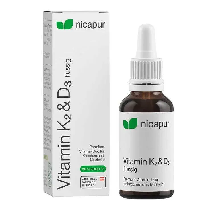 Vitamina K2 și D3 sub formă lichidă, 22,5 ml lichid pentru administrare orală — preț și oferte