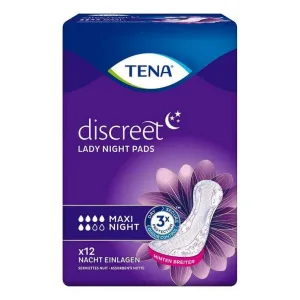 Absorbante TENA discreet Maxi Night pentru incontinență, 12 buc. n.v.
