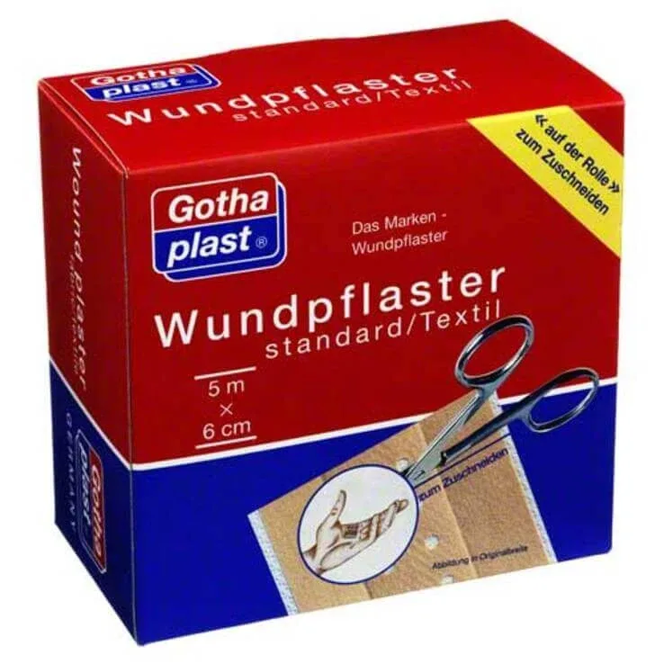 Gothaplast – Bandă adezivă standard, rolă de 6 cm x 5 m, 1 buc. bandă adezivă — preț și oferte