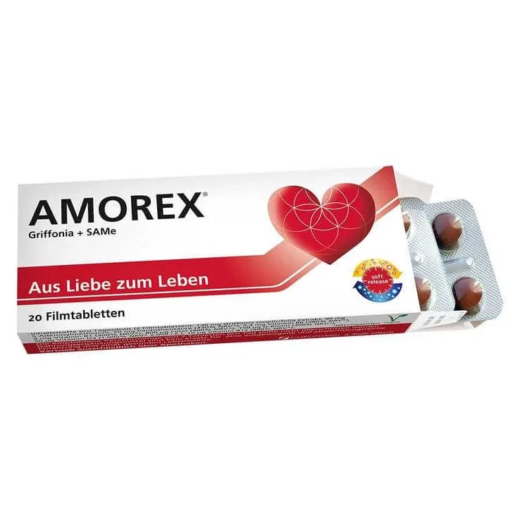 Amorex Griffonia și SAMe, 2 x 60 comprimate filmate — preț și oferte