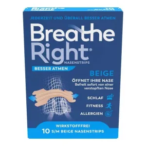 Respirați mai bine – Plasturi nazali Breathe Right® bej normal, 30 de plasturi