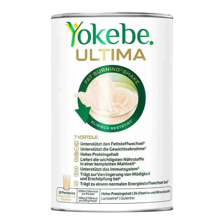 Yokebe Ultima Fat Burning Shake pulbere NF, 400 g pulbere — preț și oferte