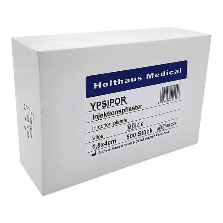 Plasturi pentru injecții Ypsipor 1,5 x 4 cm, 500 de plasturi — preț și oferte