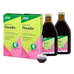 Floradix cu fier, lichid pentru administrare orală, 2x700 ml soluție orală