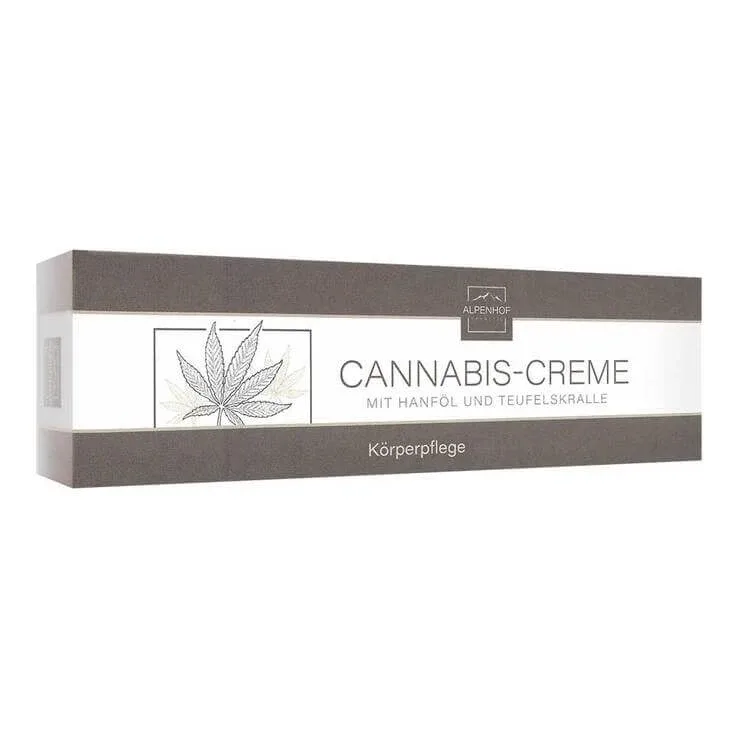 Cremă cu canabis și ulei de cânepă + gheara diavolului Alpenhof, 100 ml cremă — preț și oferte