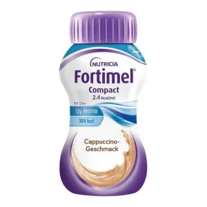Fortimel Compact cu aromă de cappuccino, 8 x 4 x 125 ml lichid