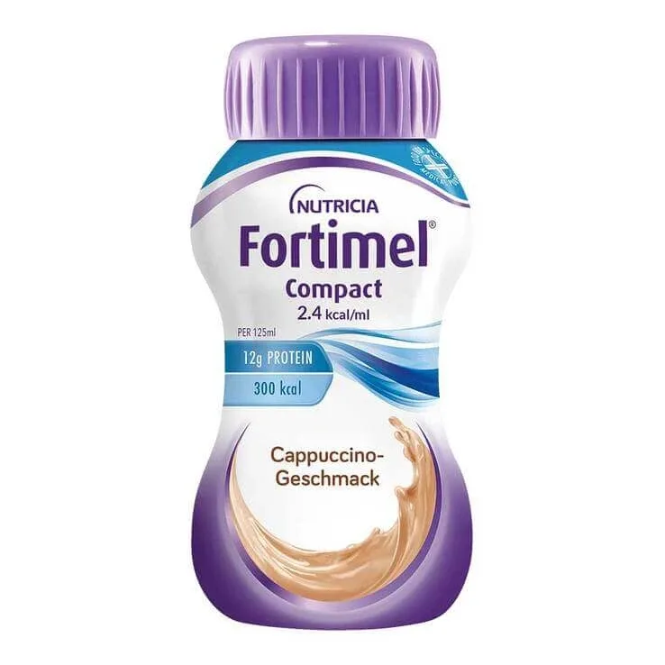 Fortimel Compact cu aromă de cappuccino, 8 x 4 x 125 ml lichid — preț și oferte