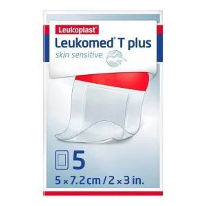 Leukomed® T plus skin sensitive 5x7,2 cm, 5 plasturi