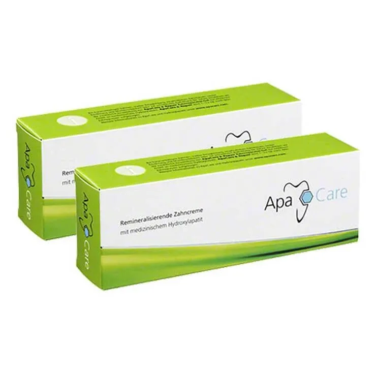 Pastă de dinți Apacare, 2 x 75 ml pastă de dinți — preț și oferte