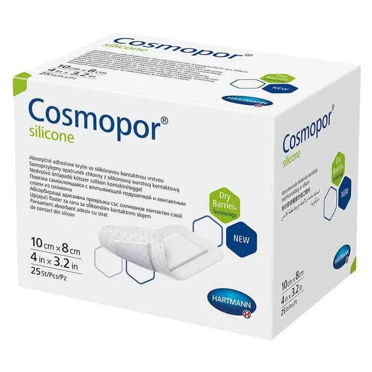 Pansament din silicon Cosmopor® 8x10 cm, pachet de 25 de pansamente — preț și oferte