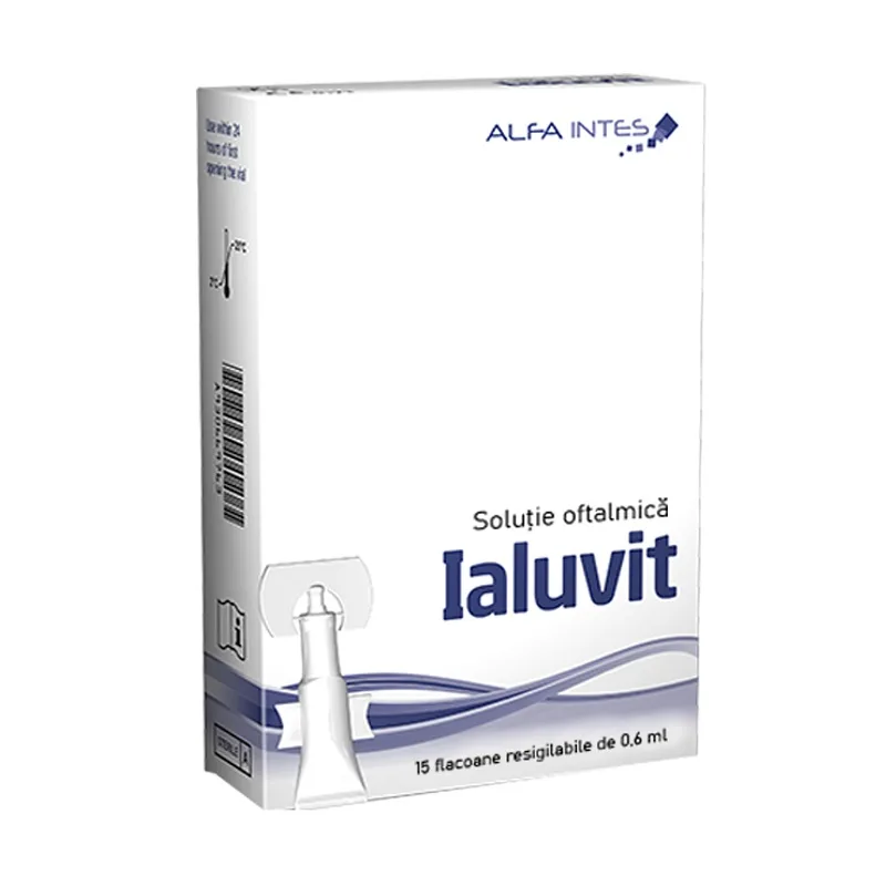 Solutie oftalmica Ialuvit, Alfa Intes | 15 x 0,6 ml — preț și oferte