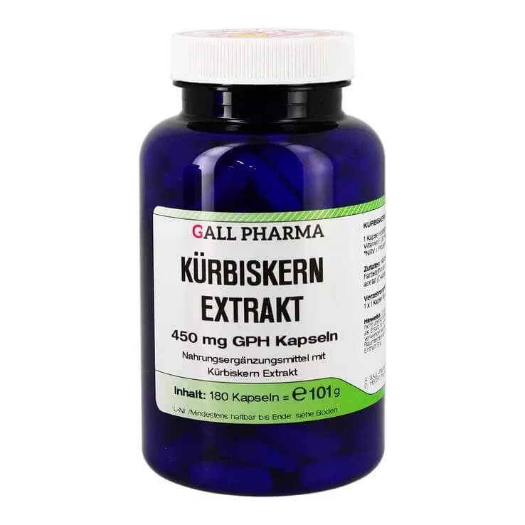 Extract de semințe de dovleac 450 mg, capsule GPH, 90 de capsule — preț și oferte
