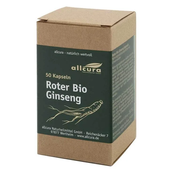 Capsule cu ginseng roșu organic, 100 de capsule — preț și oferte