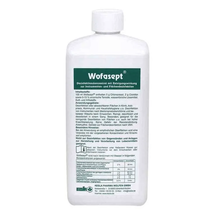 Wofasept – Dezinfectant pentru instrumente și suprafețe, concentrat de 5 l — preț și oferte