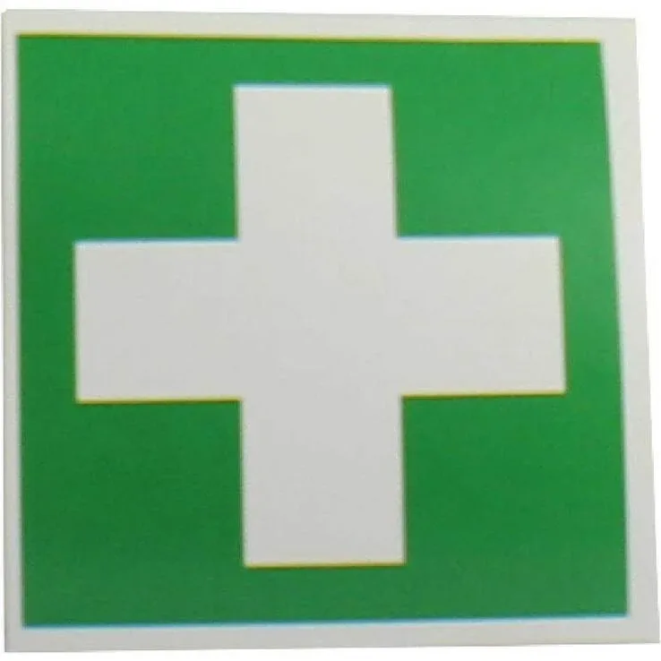 Autocolant „Crucea Verde” pentru trusa de prim ajutor, 1 buc. n.v. — preț și oferte