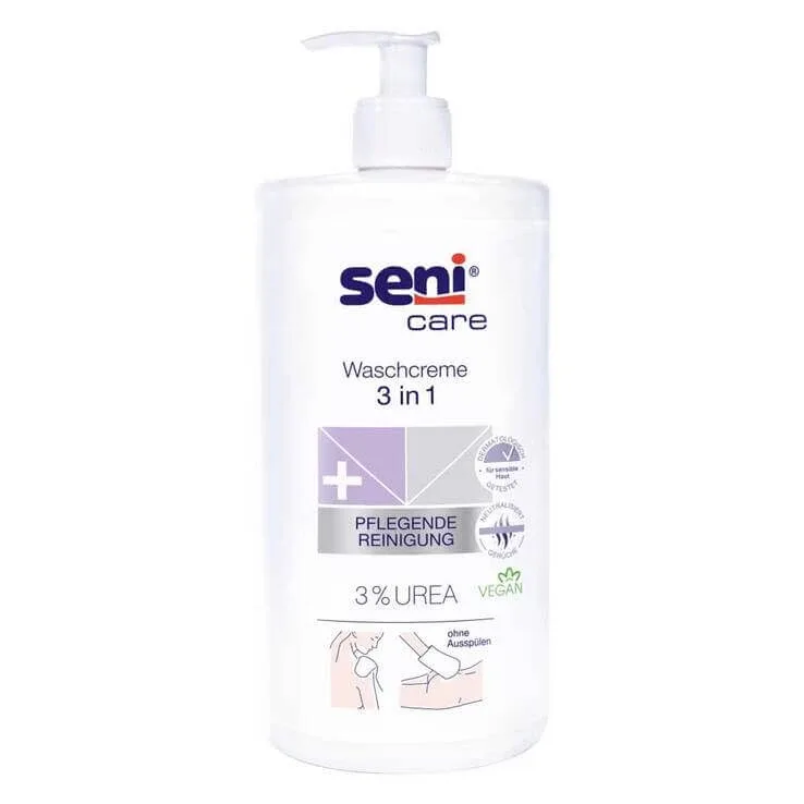 Seni care Cremă de spălat 3 în 1 cu uree, 500 ml cremă — preț și oferte