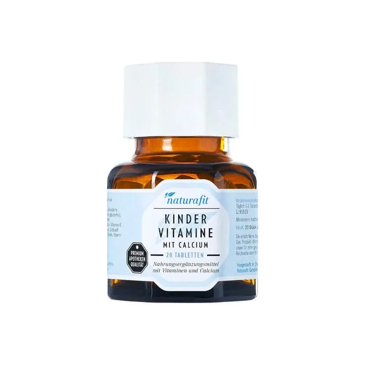 Naturafit Vitamine pentru copii cu calciu, pastile pentru supt, 80 de pastile pentru supt — preț și oferte