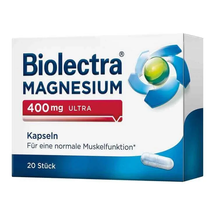 Biolectra Magneziu 400 mg ultra, capsule, 2 x 100 capsule — preț și oferte