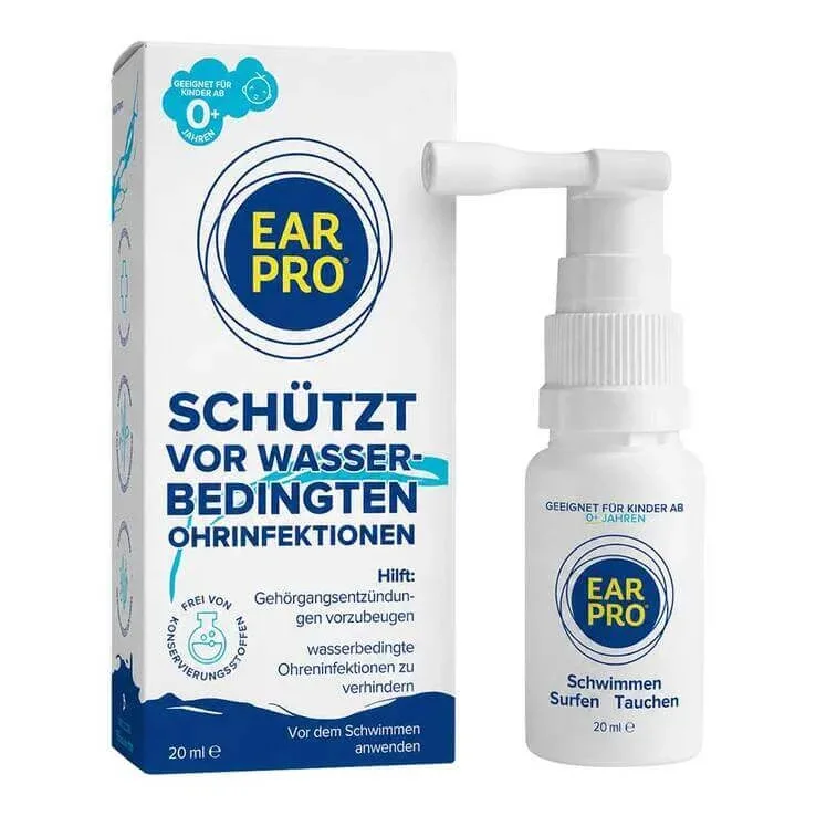 Ear Pro – Spray pentru urechi, protecție pentru înot, scufundări și surfing, spray de 20 ml — preț și oferte