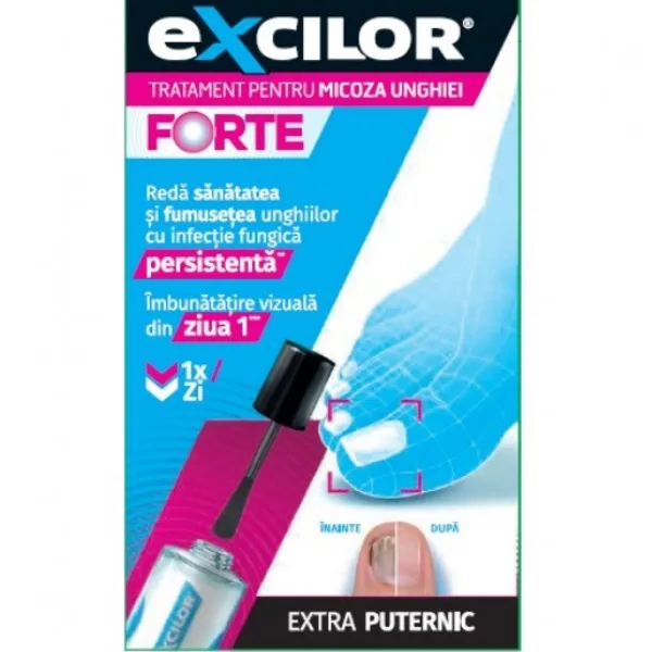 Solutie pentru infectia fungica a unghiei Excilor Forte, Magna Pharm | 30 ml — preț și oferte