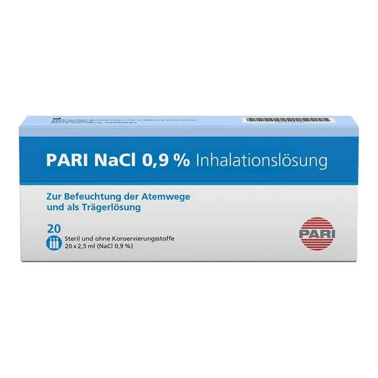 PARI NaCl, soluție pentru inhalare în fiole, 2 cutii a câte 120 de fiole de 2,5 ml — preț și oferte