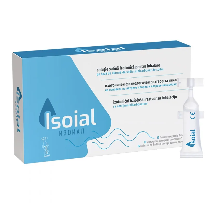 Solutie salina pentru nas infundat Isoial, Naturpharma | 15 flacoane — preț și oferte