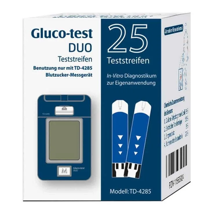 Benzi de testare Gluco Test Duo, 25 de benzi de testare — preț și oferte
