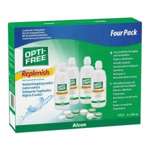 Soluție multifuncțională de dezinfectare Opti-Free Replenish, 4 x 300 ml lichid