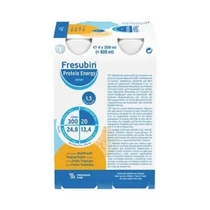 Fresubin Băutură energizantă cu proteine, cu arome de fructe, pentru pacienți cu malnutriție, 6X4X200 ml soluție