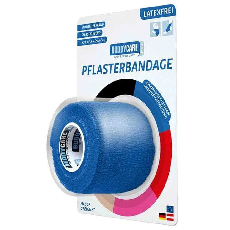 Bandaj din plasture fără latex Buddycare Med albastru, 1 buc. n.v. — preț și oferte