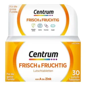 Pastile pentru supt Centrum „proaspete și fructate”, 2 x 60 de pastile
