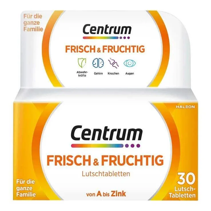Pastile pentru supt Centrum „proaspete și fructate”, 2 x 60 de pastile — preț și oferte