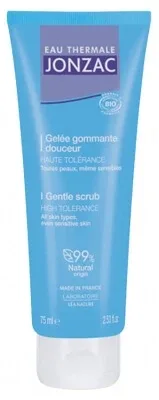 Apă termală Jonzac, gel exfoliant delicat, organic, 75 ml