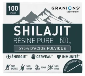Granions Shilajit Rășină pură 500 mg 50 g