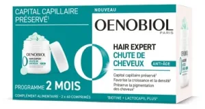 Oenobiol Hair Expert – Căderea părului, anti-îmbătrânire – Set de 2 x 60 de comprimate