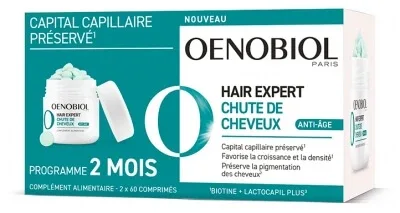 Oenobiol Hair Expert – Căderea părului, anti-îmbătrânire – Set de 2 x 60 de comprimate — preț și oferte