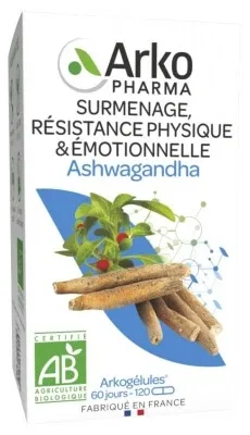 Arkopharma Arkogélules Ashwagandha Bio 120 capsule — preț și oferte