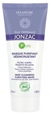 Apă termală Jonzac – Eau de Jonzac Pure – Mască purificatoare și exfoliantă bio, 50 ml — preț și oferte