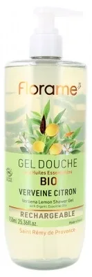 Florame Gel de duș cu verbină și lămâie, reîncărcabil, organic, 750 ml — preț și oferte