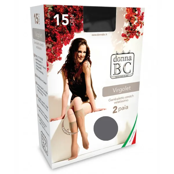 Sosete dama 3/4 VIRGOLET 15 DEN Fumuriu, Calze BC CALZE BC INFINITY — preț și oferte