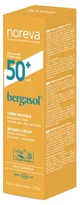 Noreva Bergasol Expert Cremă cu finisaj invizibil SPF50+ 50 ml — preț și oferte