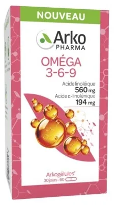 Arkopharma Arkogélules Omega 3-6-9, 60 de capsule — preț și oferte