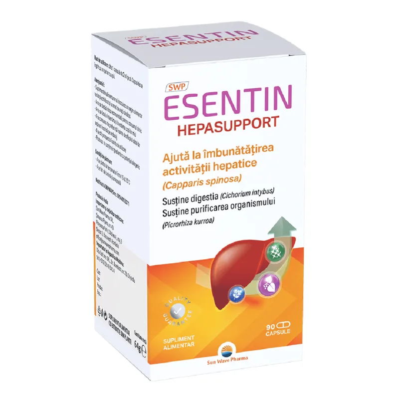 Esentin Hepasuport, 90 capsule, Sun Wave Pharma — preț și oferte