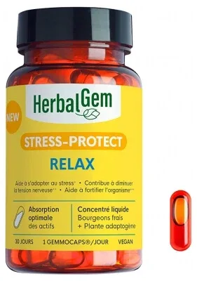HerbalGem Stress Protect Relax 30 gemmocapsule — preț și oferte