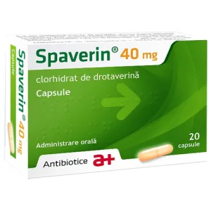 Spaverin 40 mg, Antibiotice SA | 20 capsule