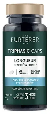 René Furterer Triphasic Caps pentru lungime, 90 de capsule