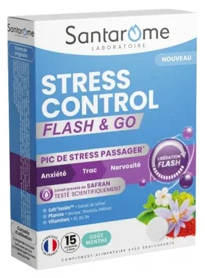 Santarome Stress Control Flash & Go 15 comprimate — preț și oferte