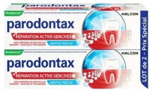 Parodontax Pastă de dinți pentru refacerea activă a gingiilor, pachet de 2 x 75 ml